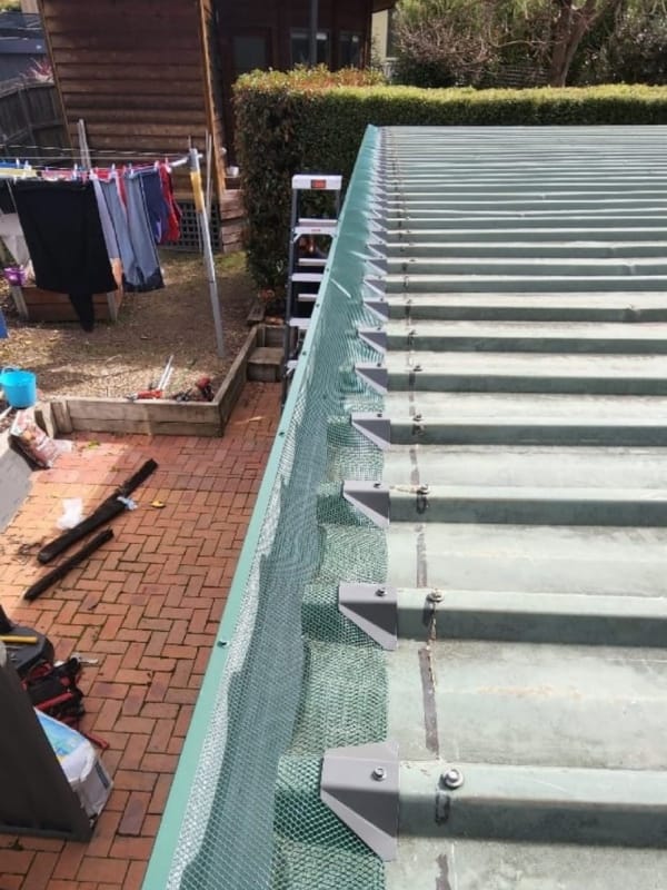 Gutter guard installation - After