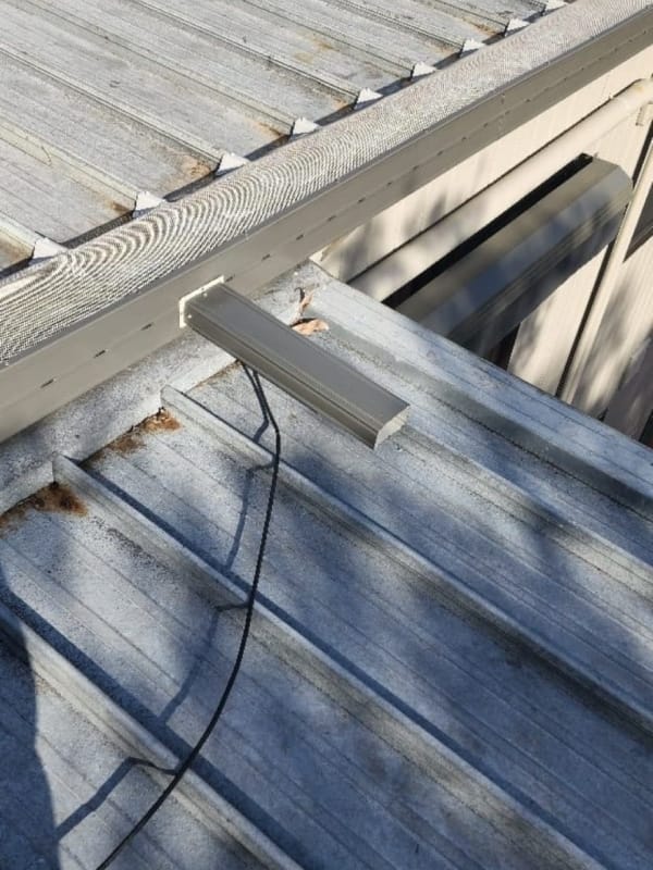 Gutter guard installation - Before